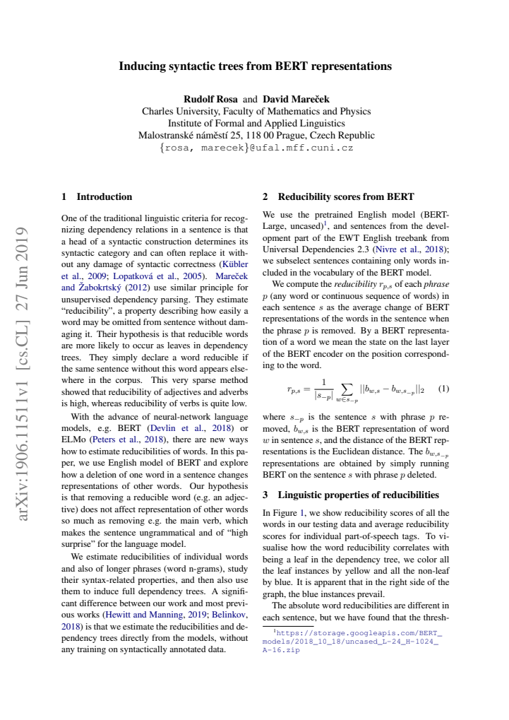 First page