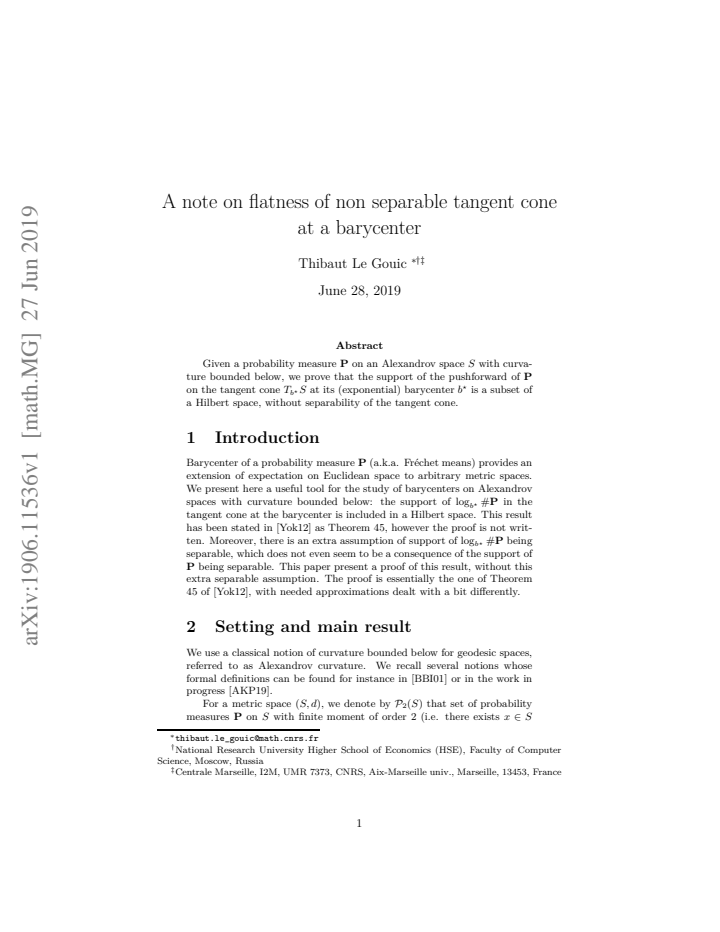First page