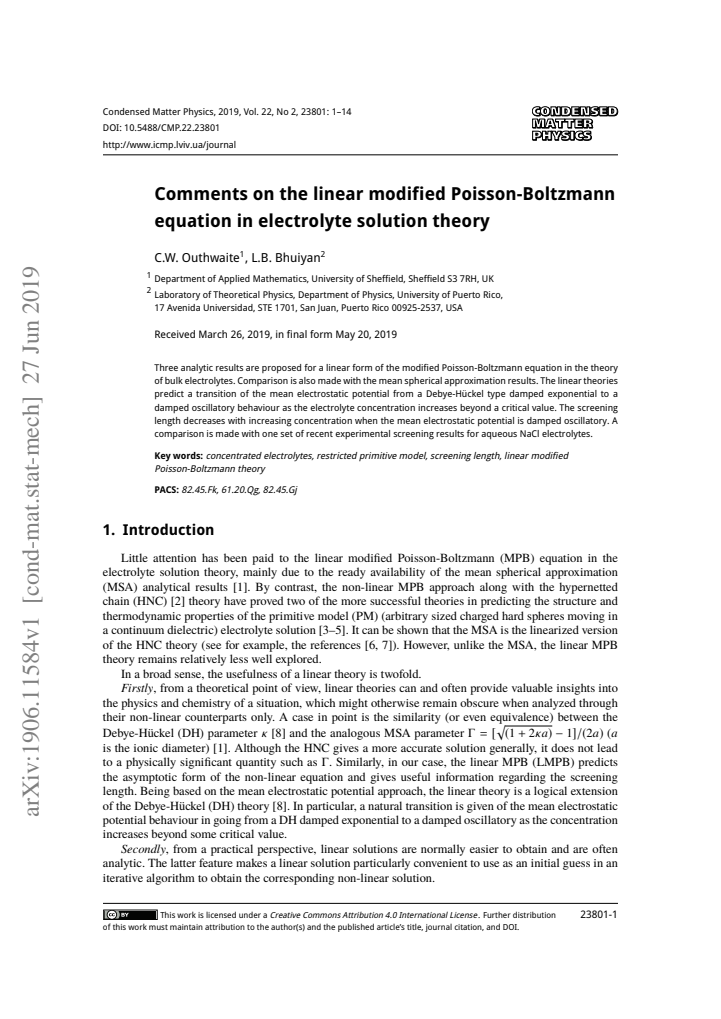 First page