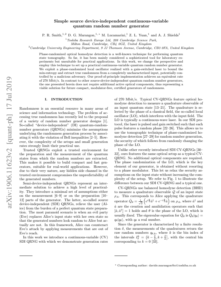 First page