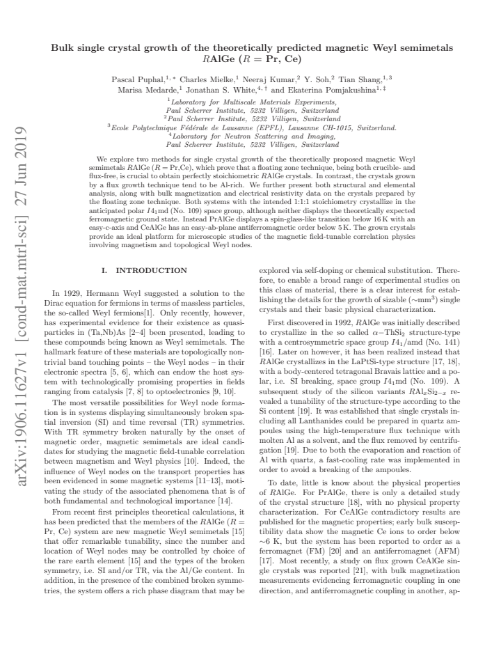 First page