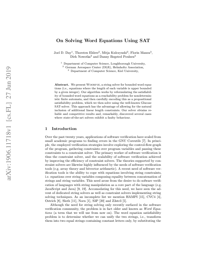 First page