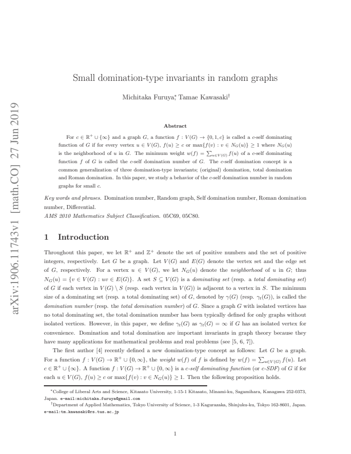 First page