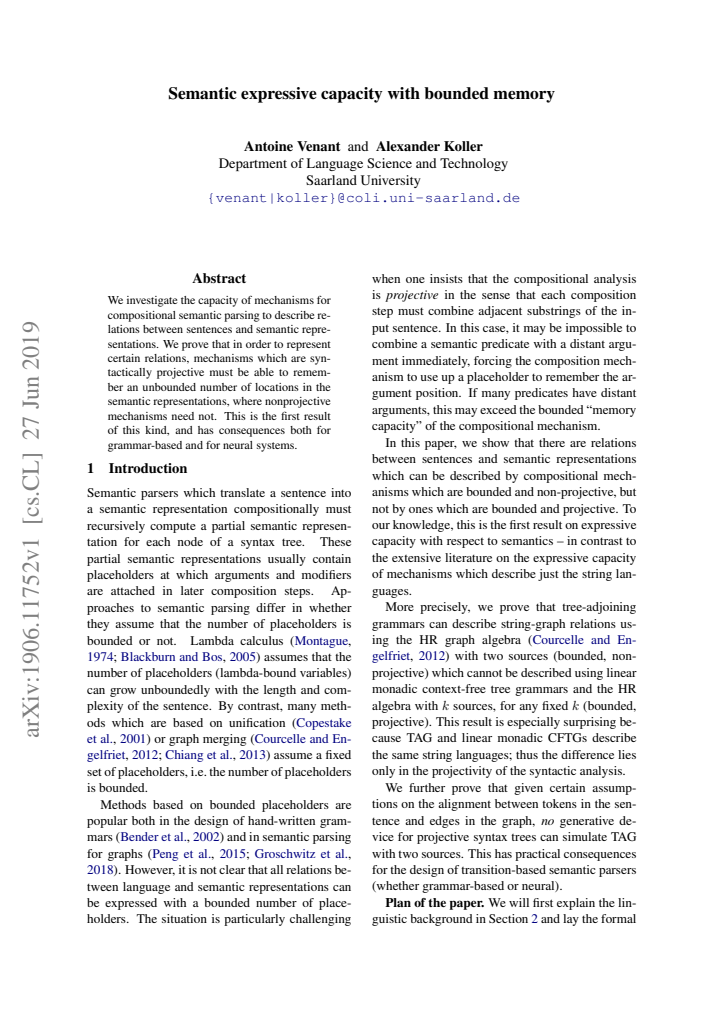 First page