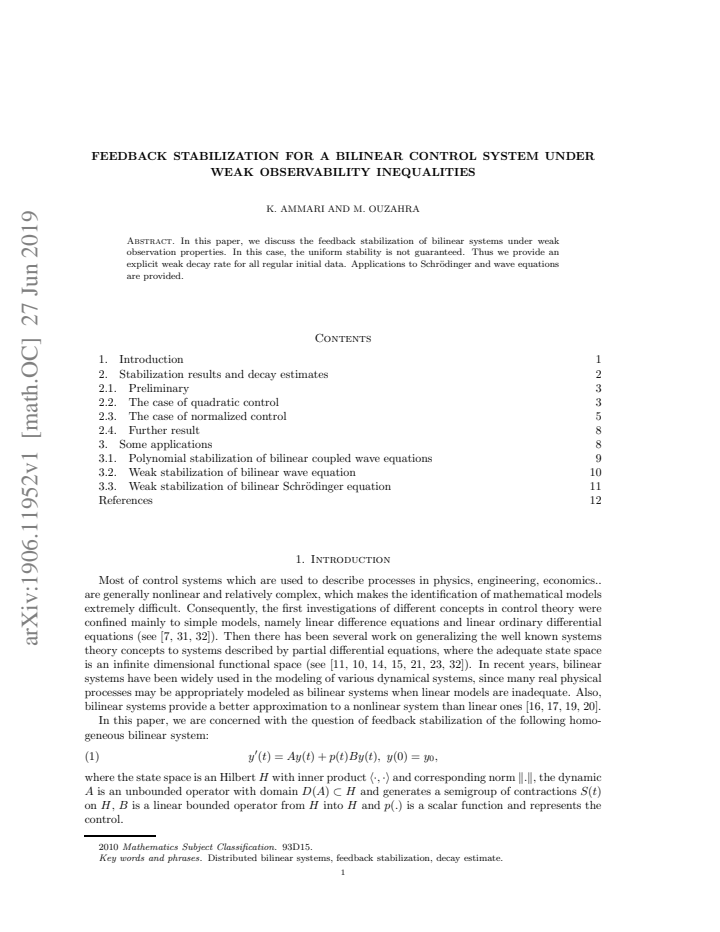 First page