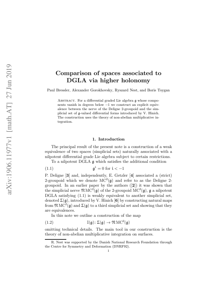 First page