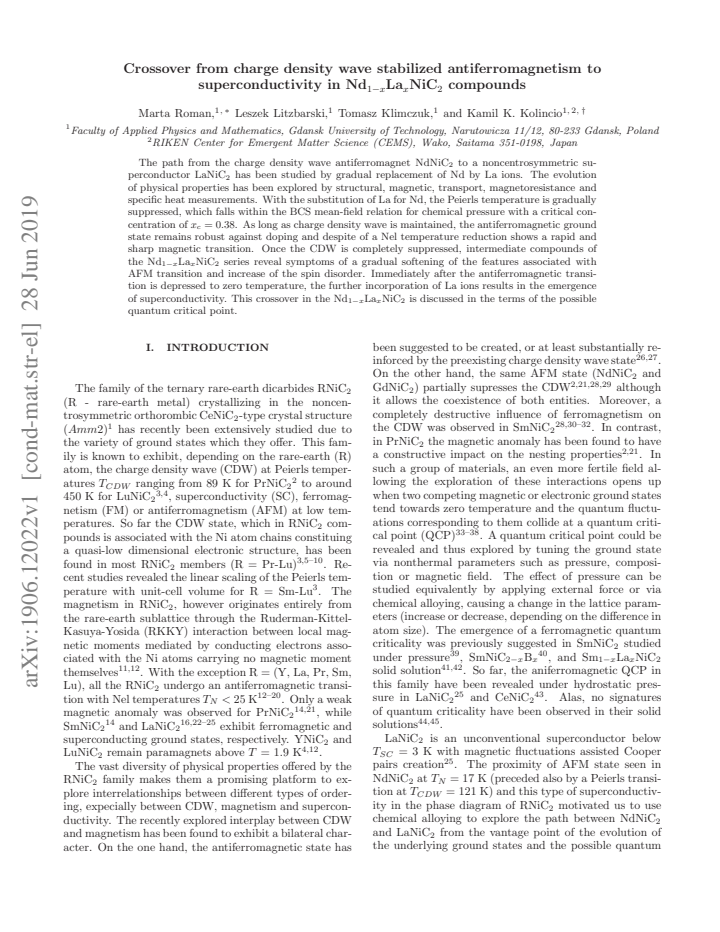 First page