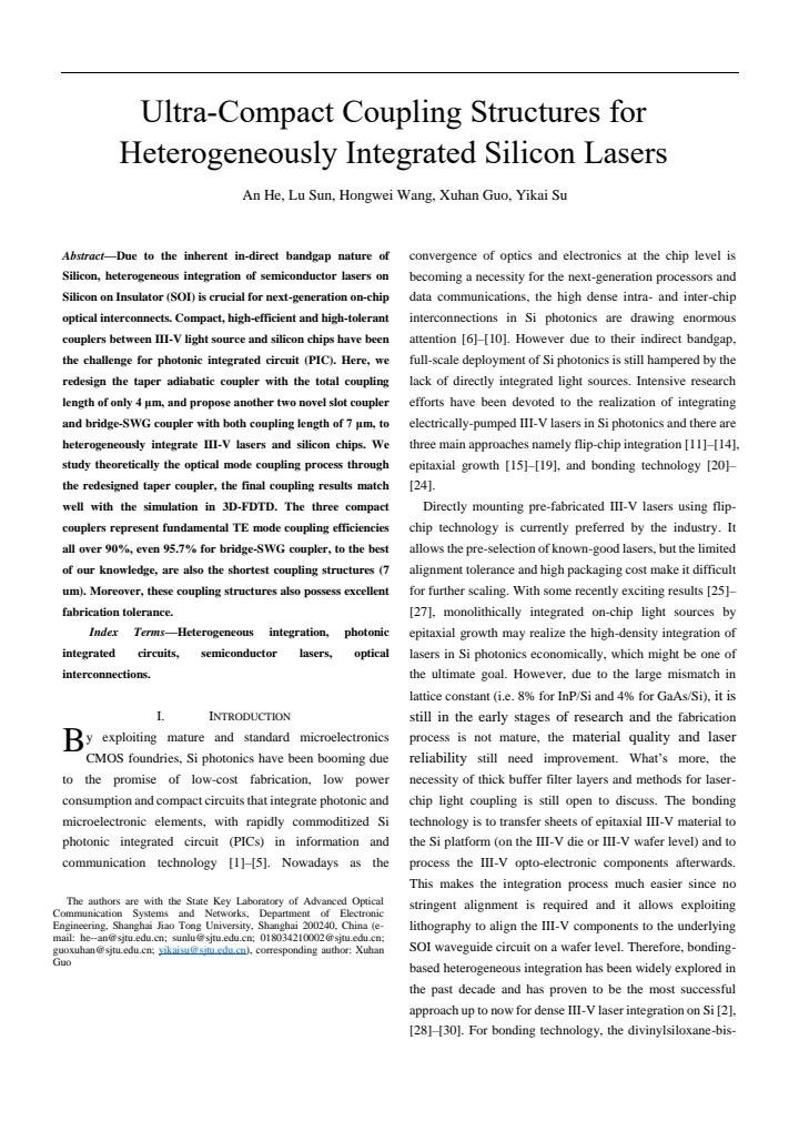 First page