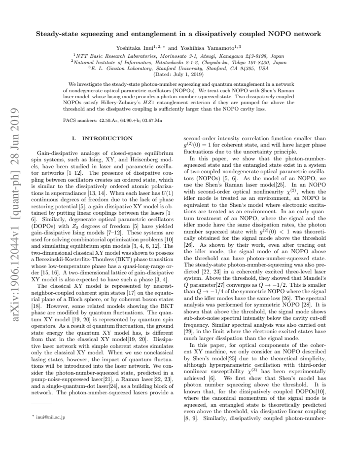 First page