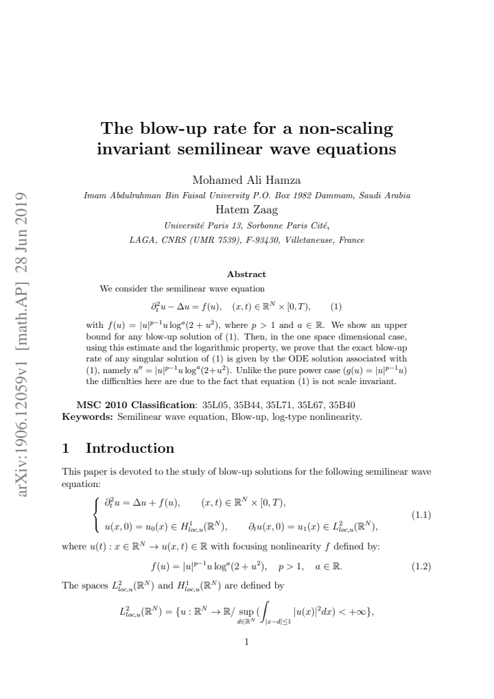 First page