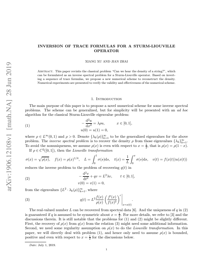 First page