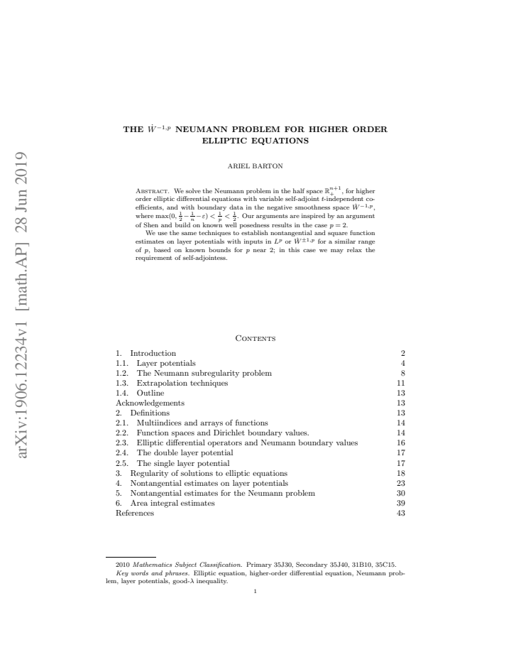 First page