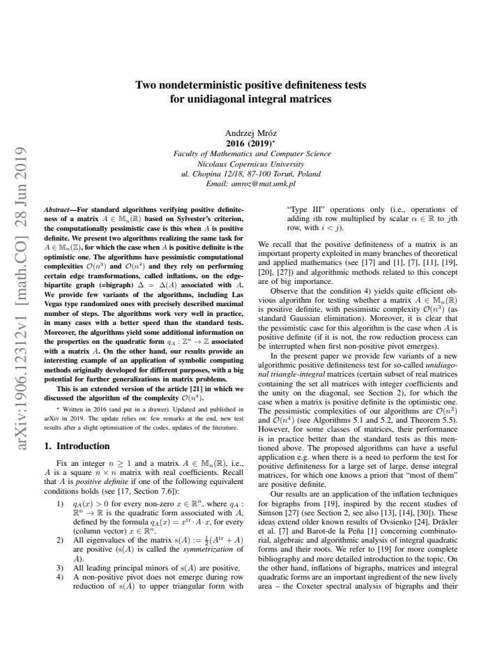 First page