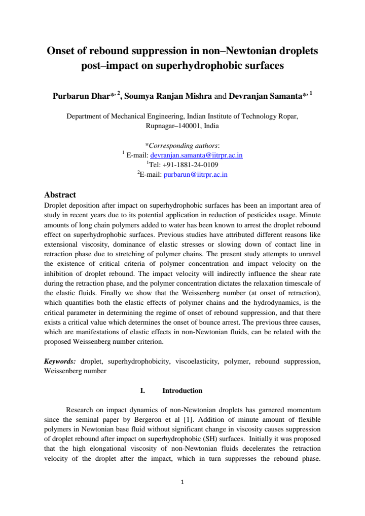 First page