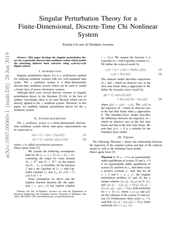 First page