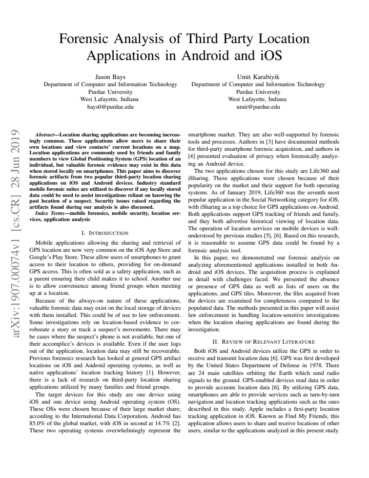 First page