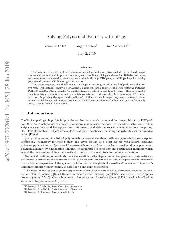 First page