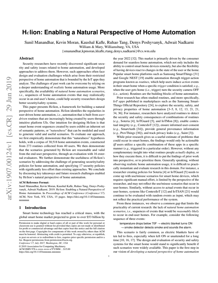 First page