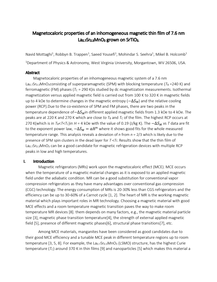 First page
