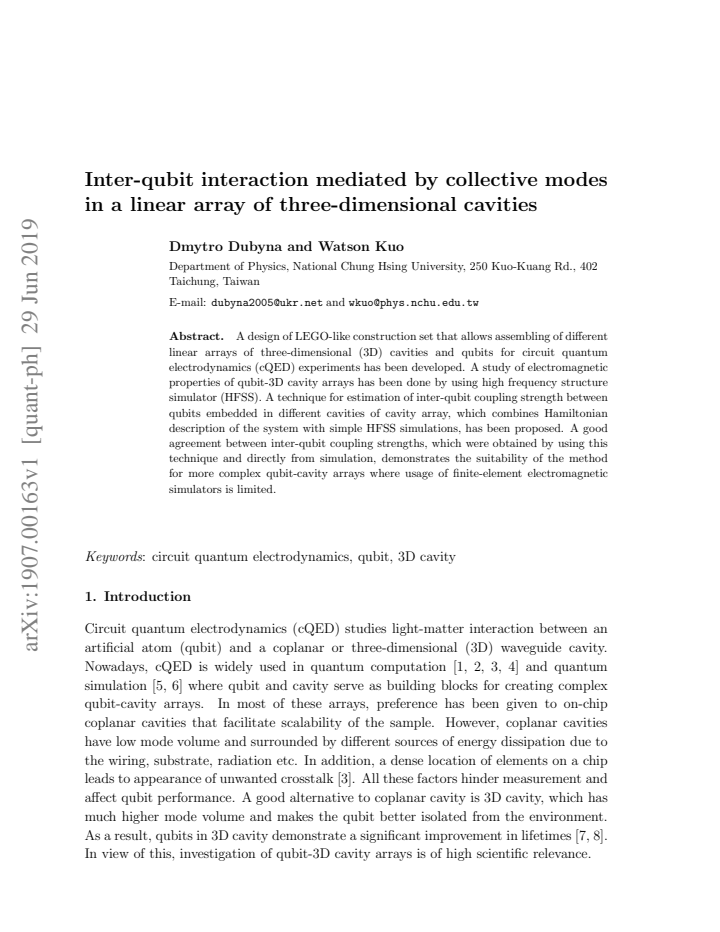 First page