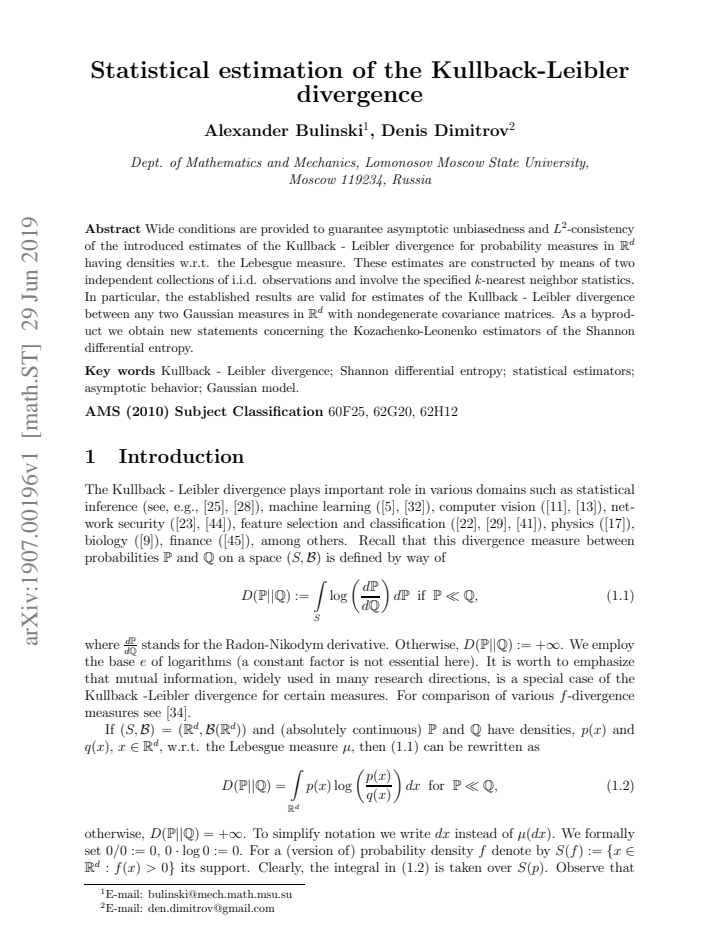 First page