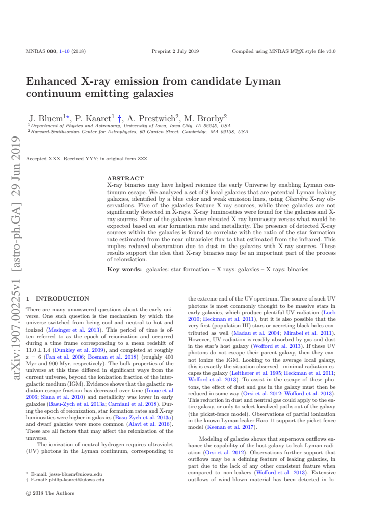 First page