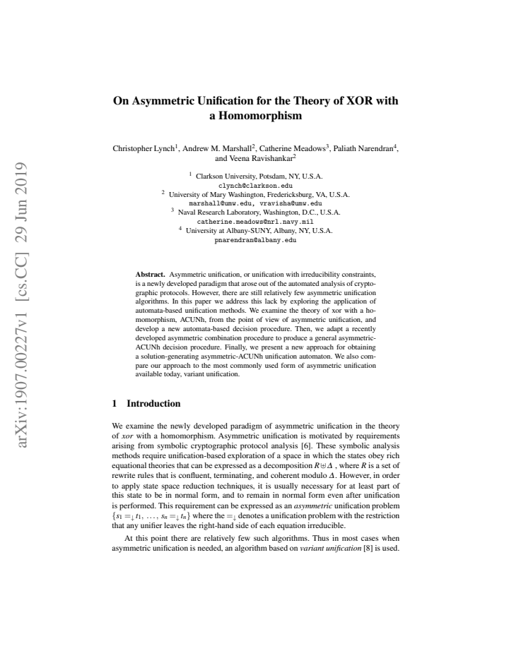 First page