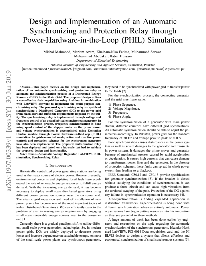 First page