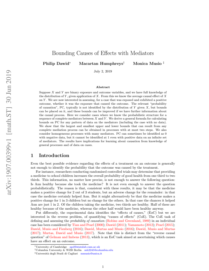 First page