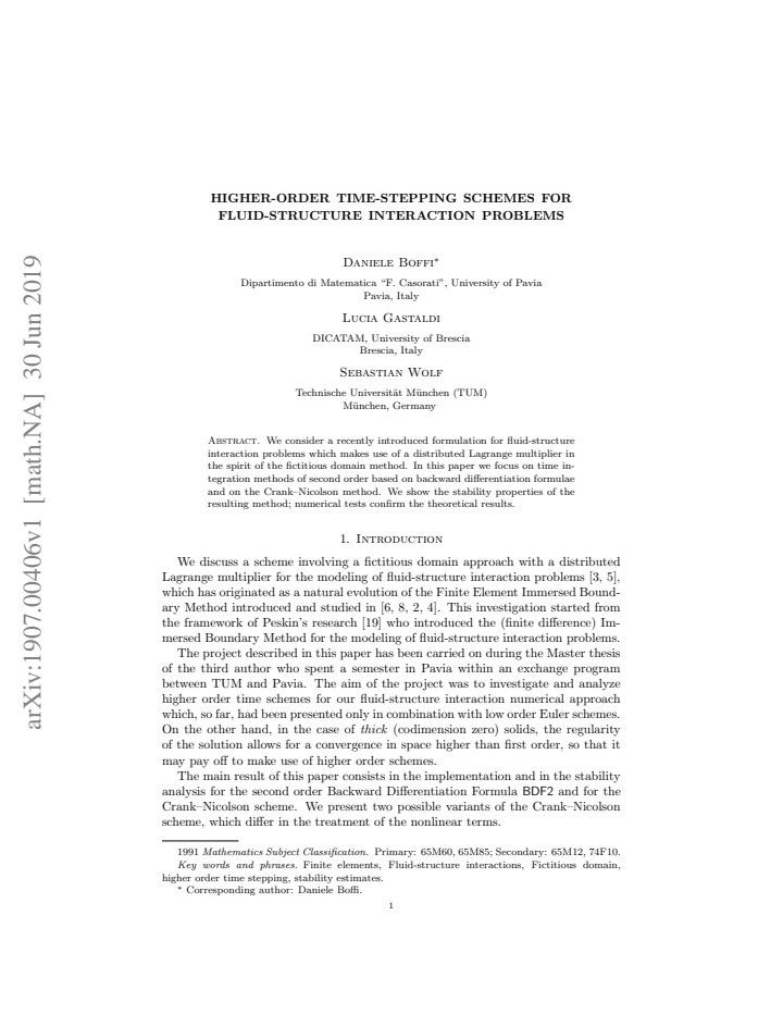 First page