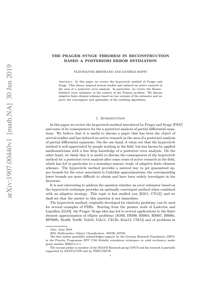 First page