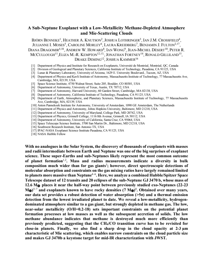 First page