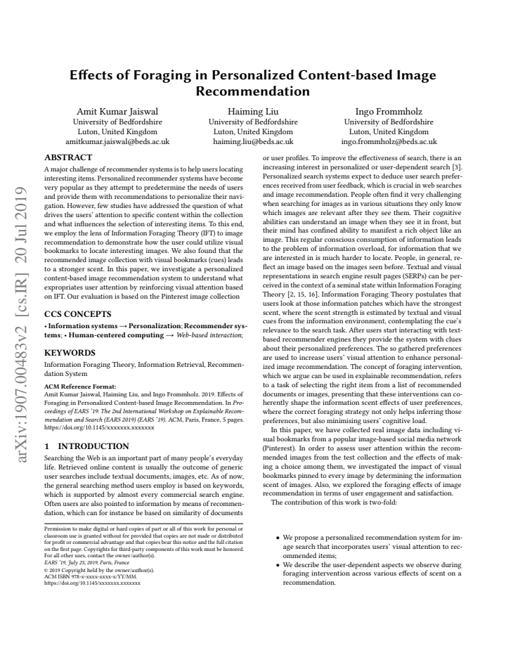 First page