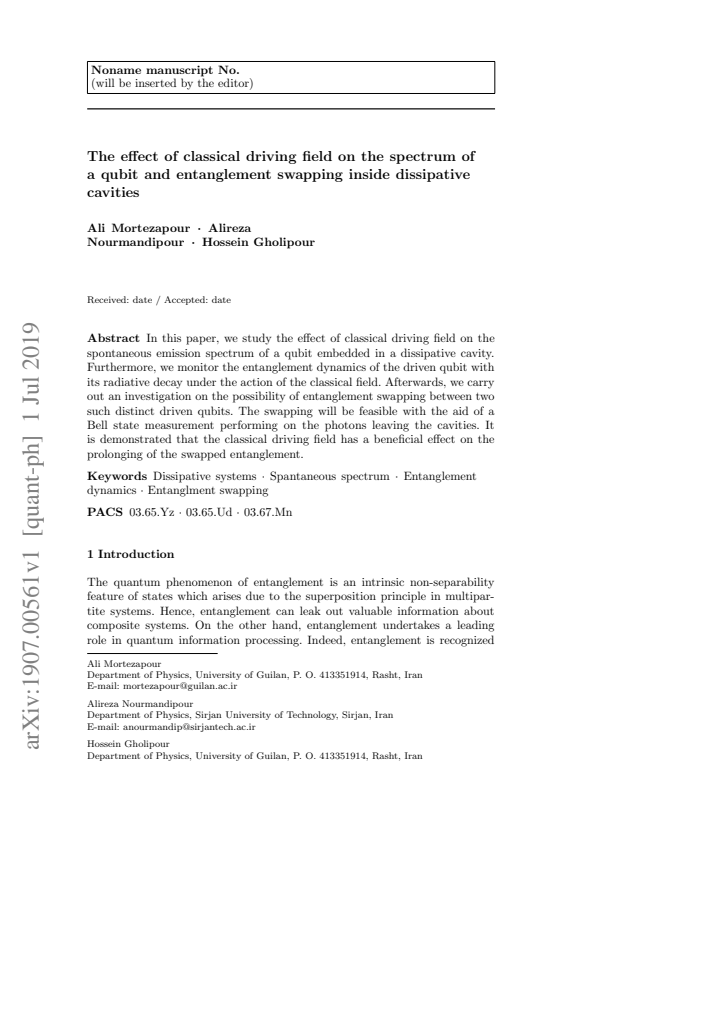 First page