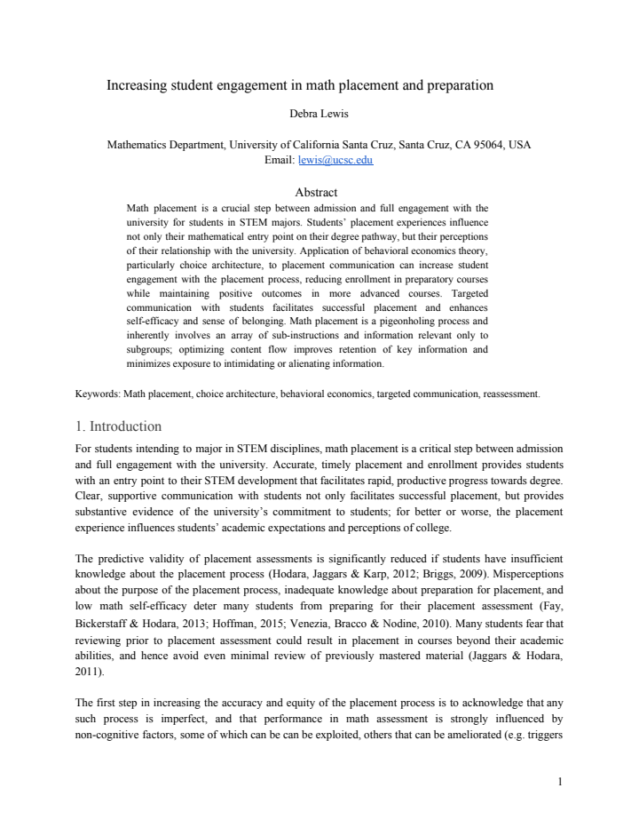 First page