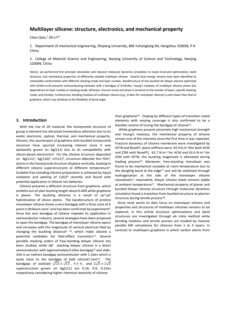 First page
