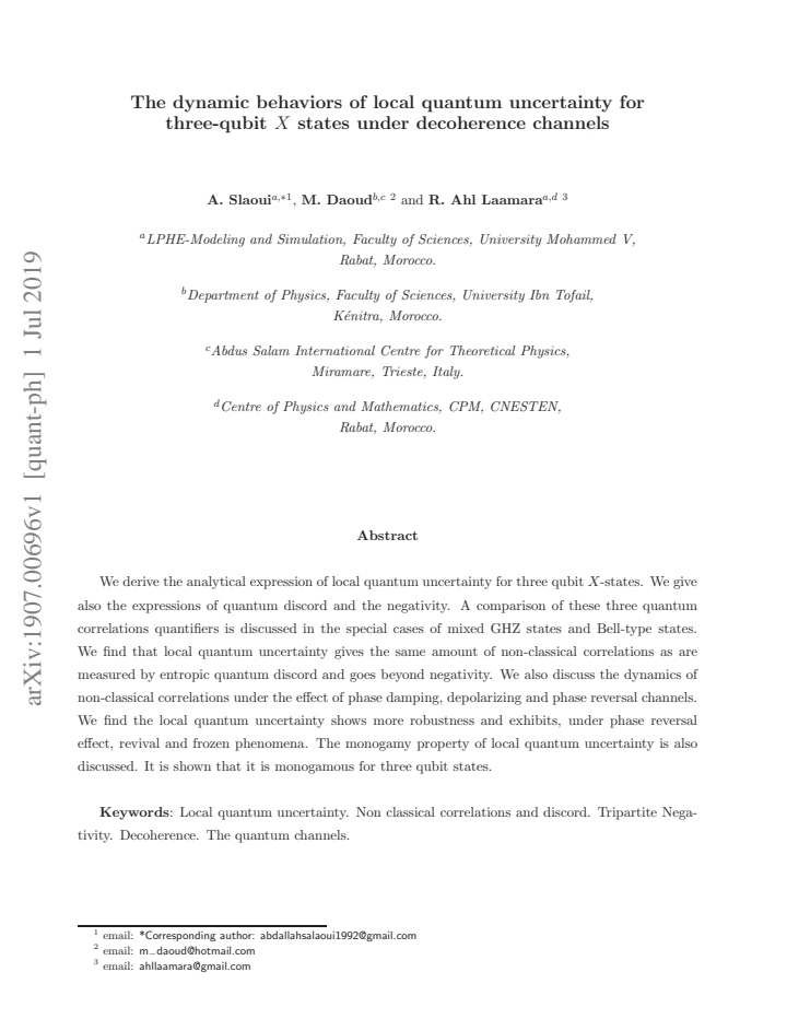 First page