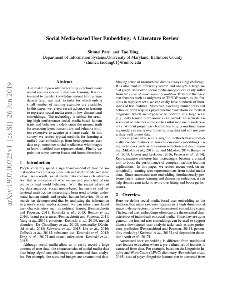 First page