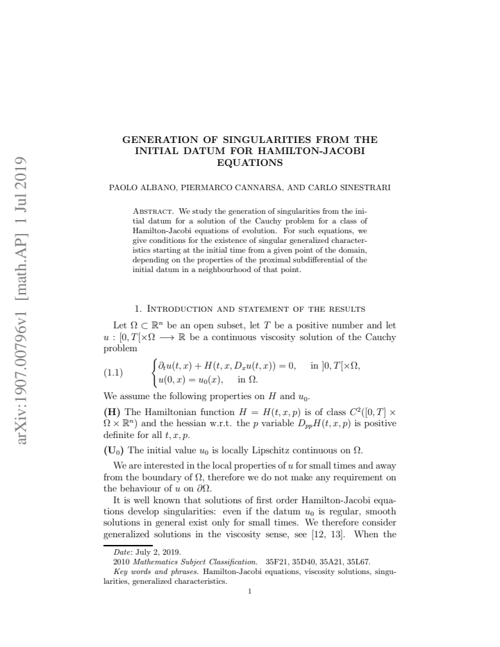 First page