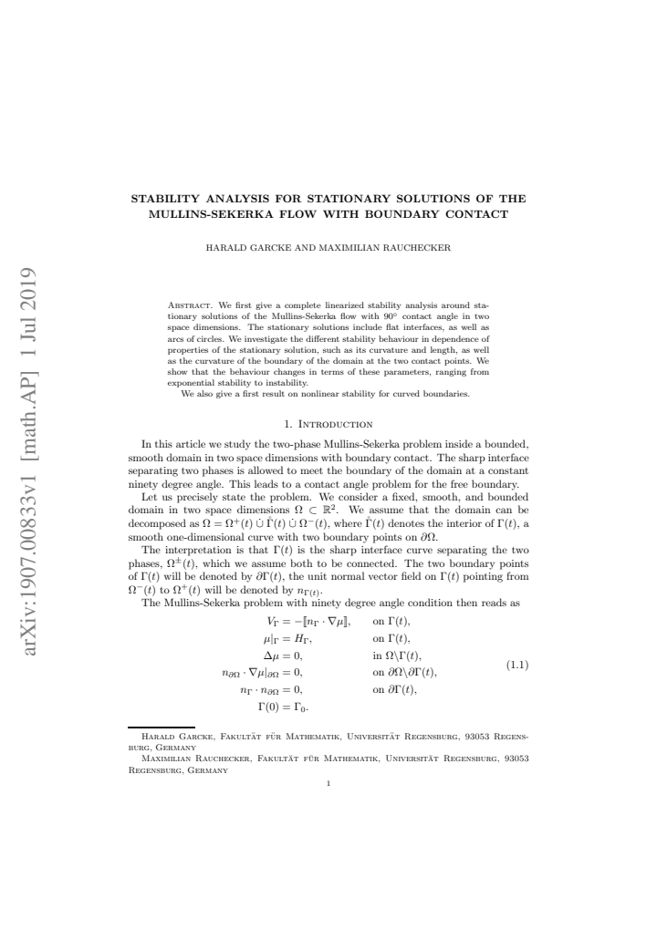 First page