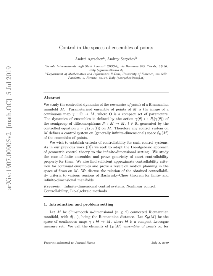 First page