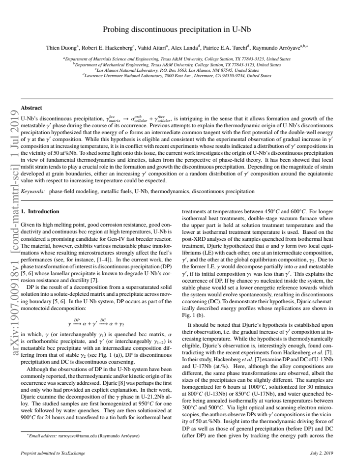 First page