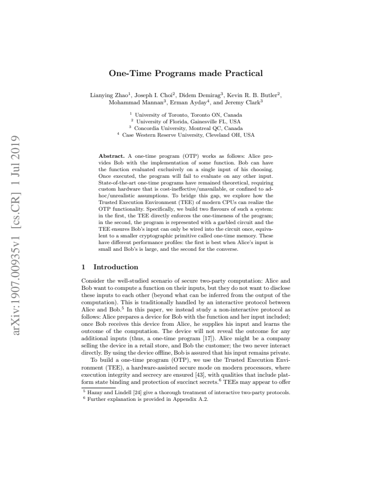 First page