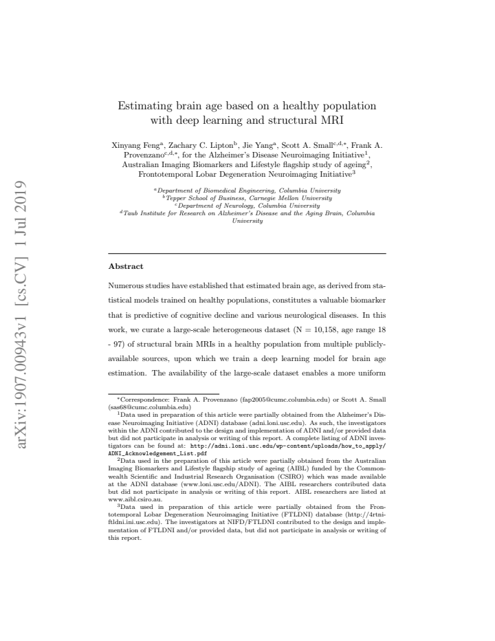First page