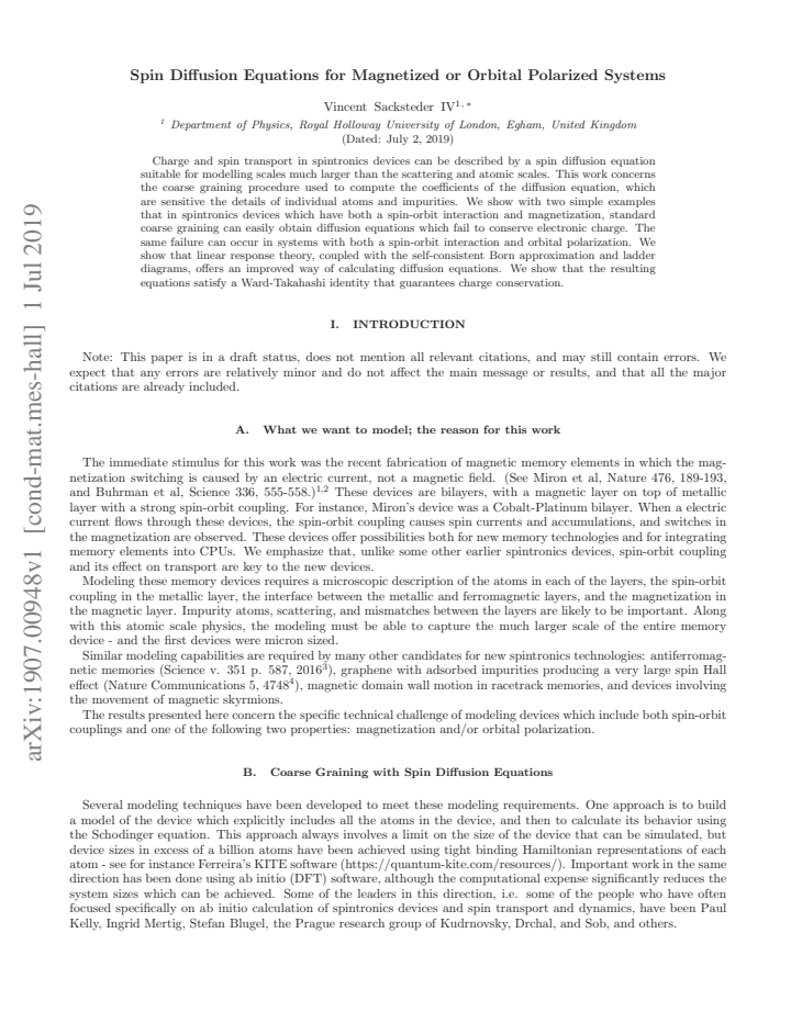 First page