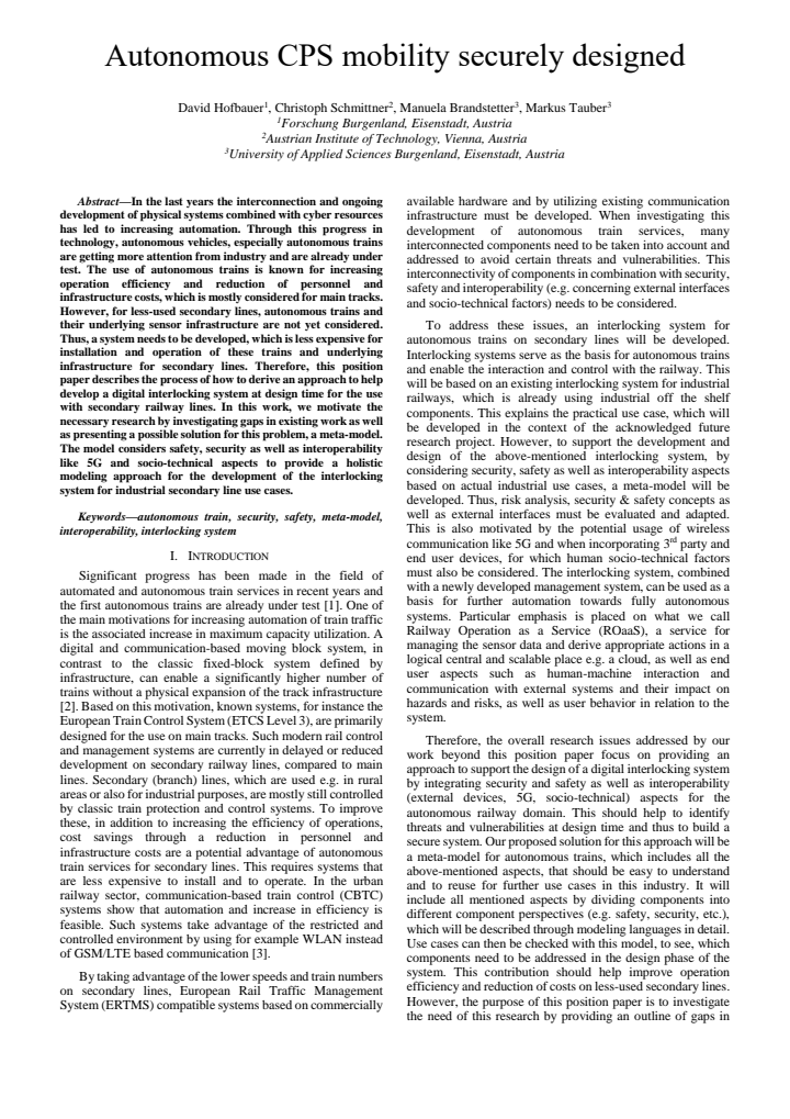 First page