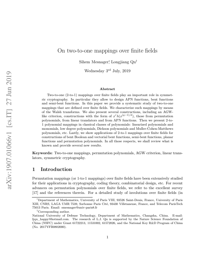 First page