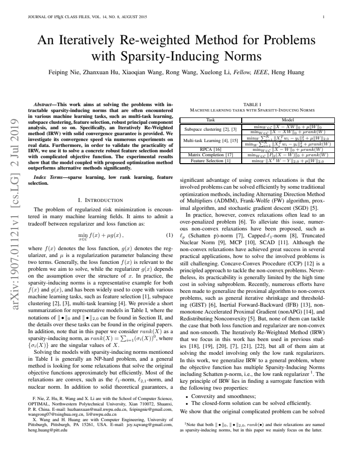 First page