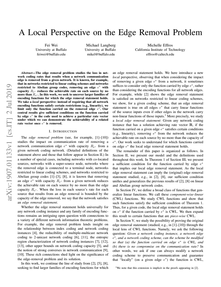 First page