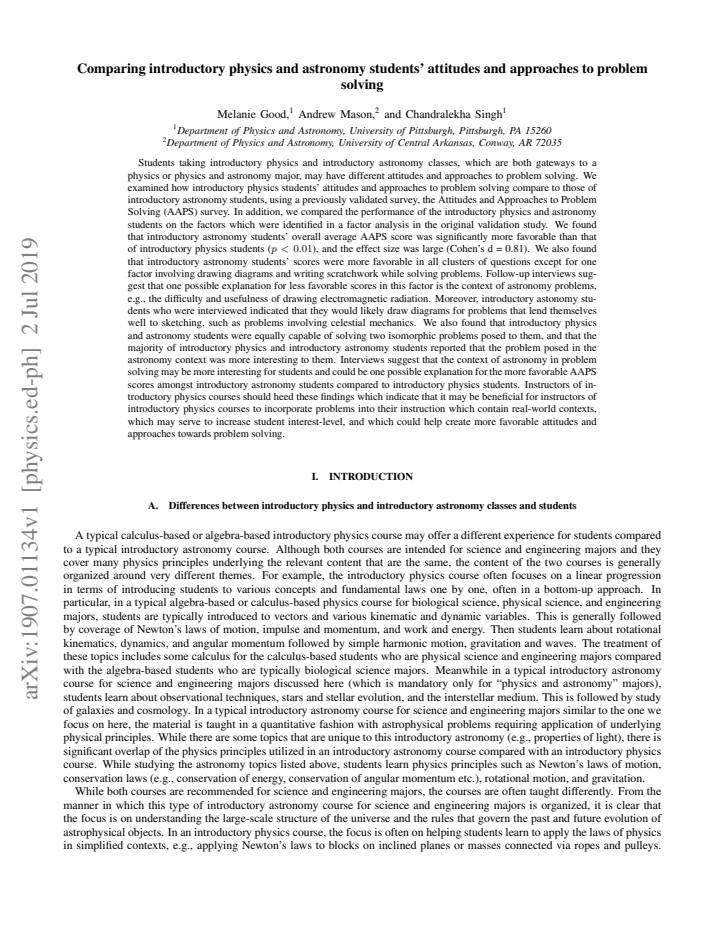 First page